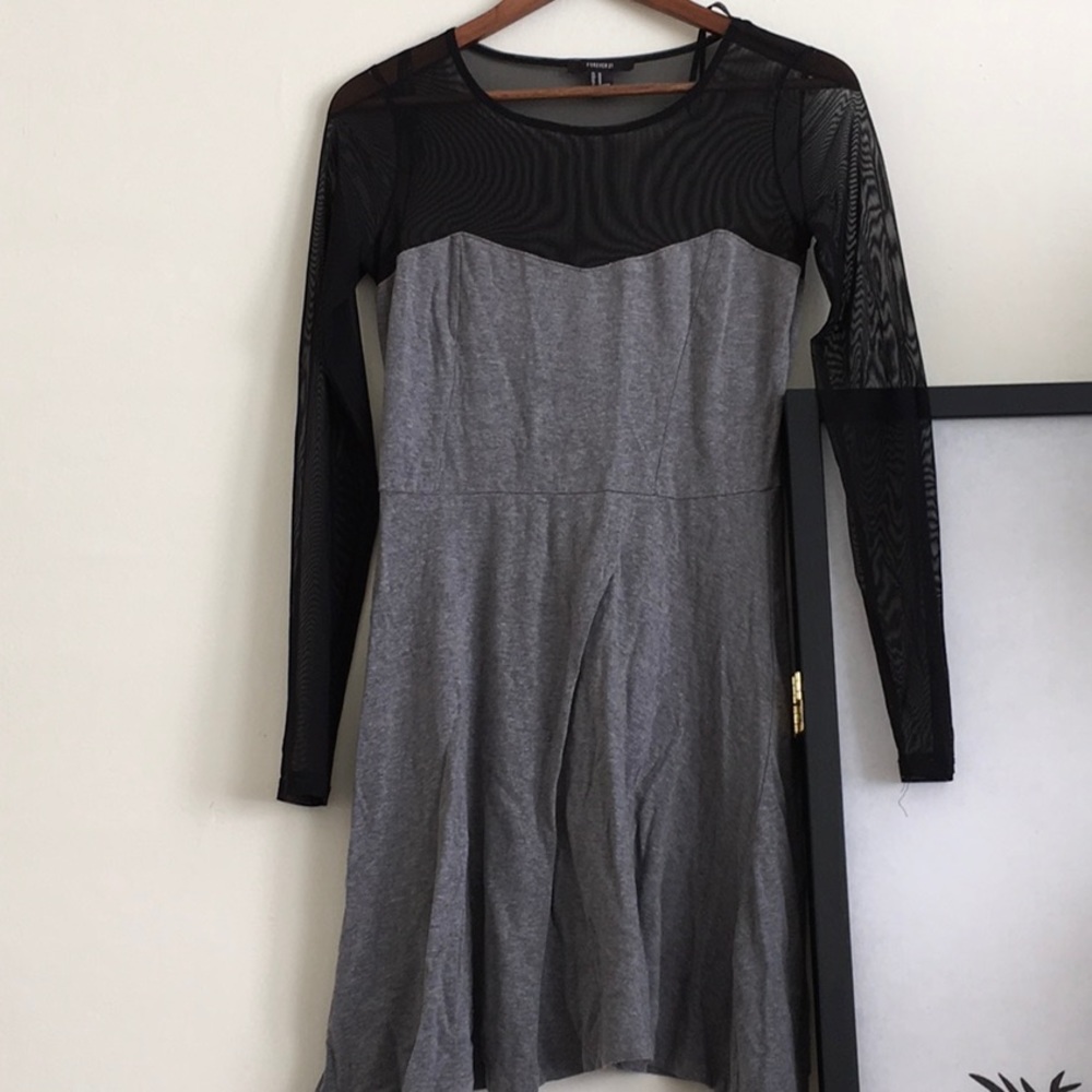 Skater dress mesh top